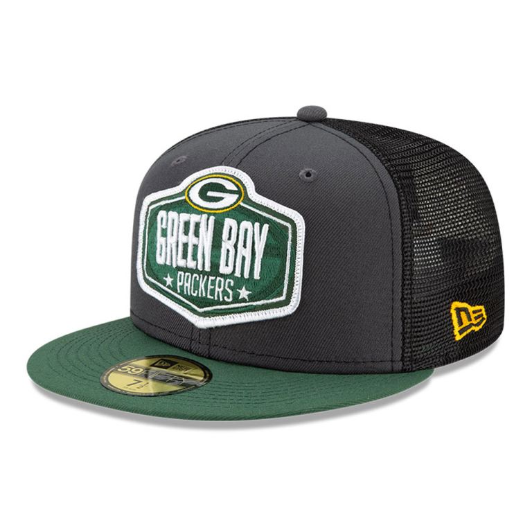 Gorras New Era 59fifty Grises - Bay Packers NFL Draft 05834NXDO